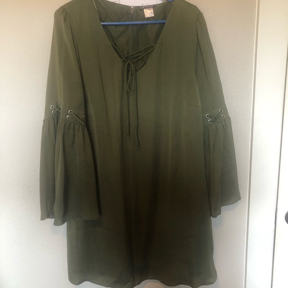Olive green dress